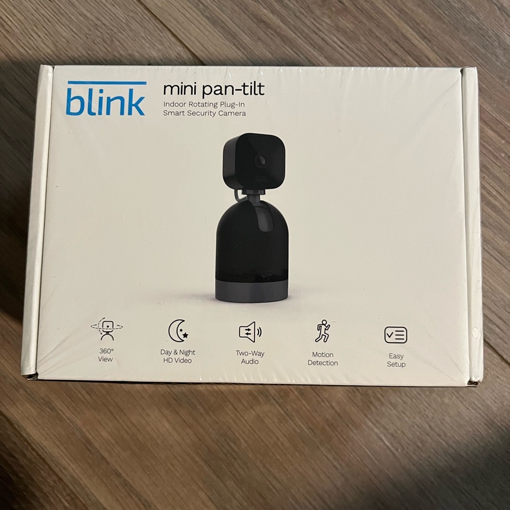 Blink Mini Pan Tilt Black Indoor Security Camera